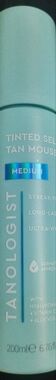 Tanologist Tinted Self Tan Mousse - Medium (Light Blue)
